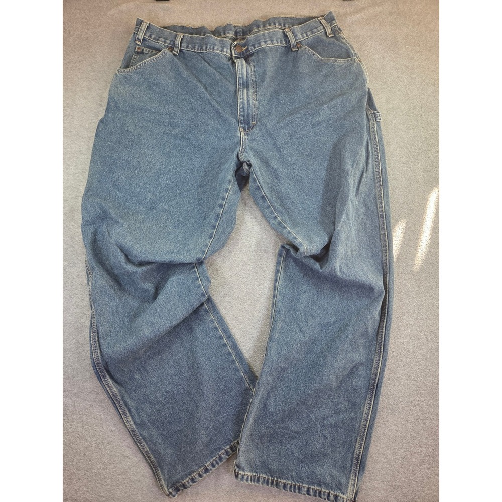 Dickies Mens Carpenter Denim Jeans 42x34 Blue Workwear Skater Utility